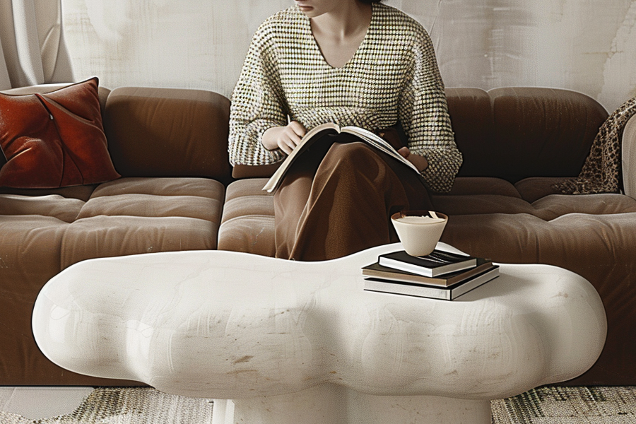 Minimalist cloud coffee table